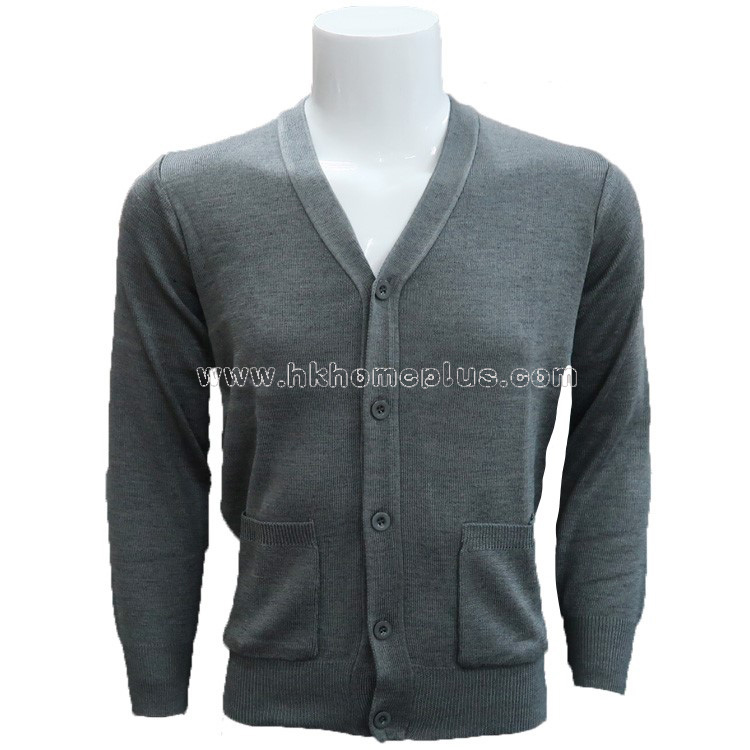 精英牌: 混毛開鈕長袖外套 (26-48碼)