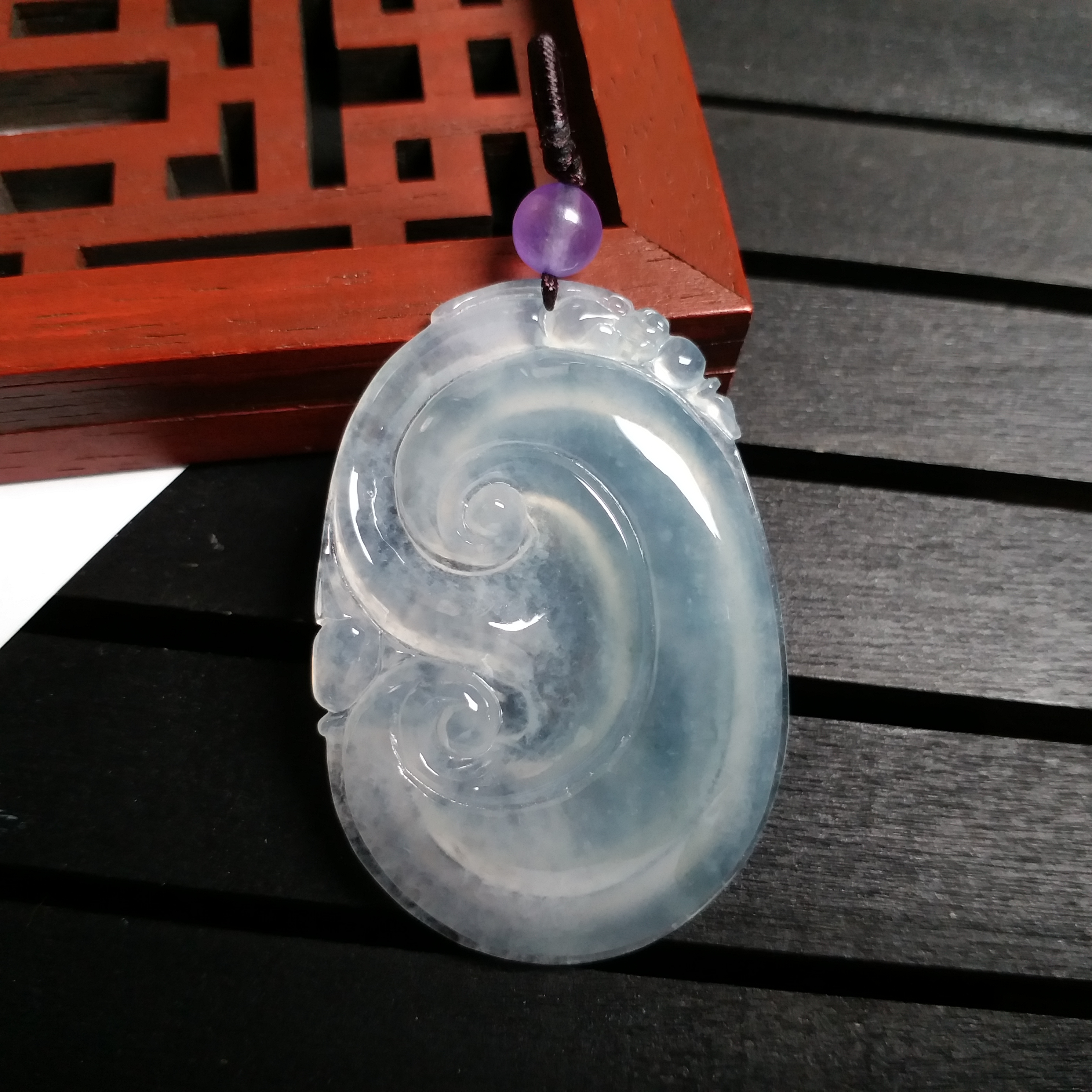 J1526 冰種晴水大如意吊墜