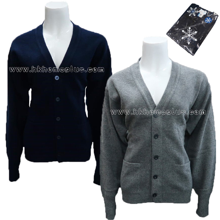 雪花牌: 純羊毛開鈕長袖外套 (36-46碼)