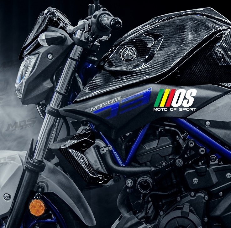 Carbon Fiber Fuel Tank Cover Set 5 PCS for MT03 MT25