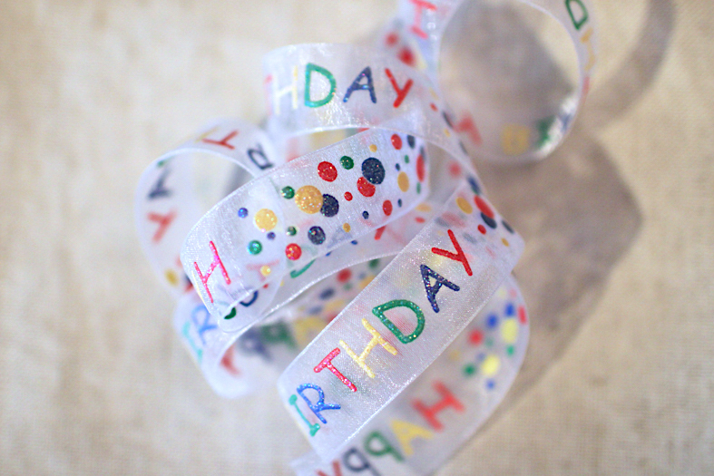 經典Happy Birthday 生日快樂/網紗/22mm