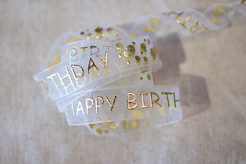 經典Happy Birthday 生日快樂/網紗/22mm