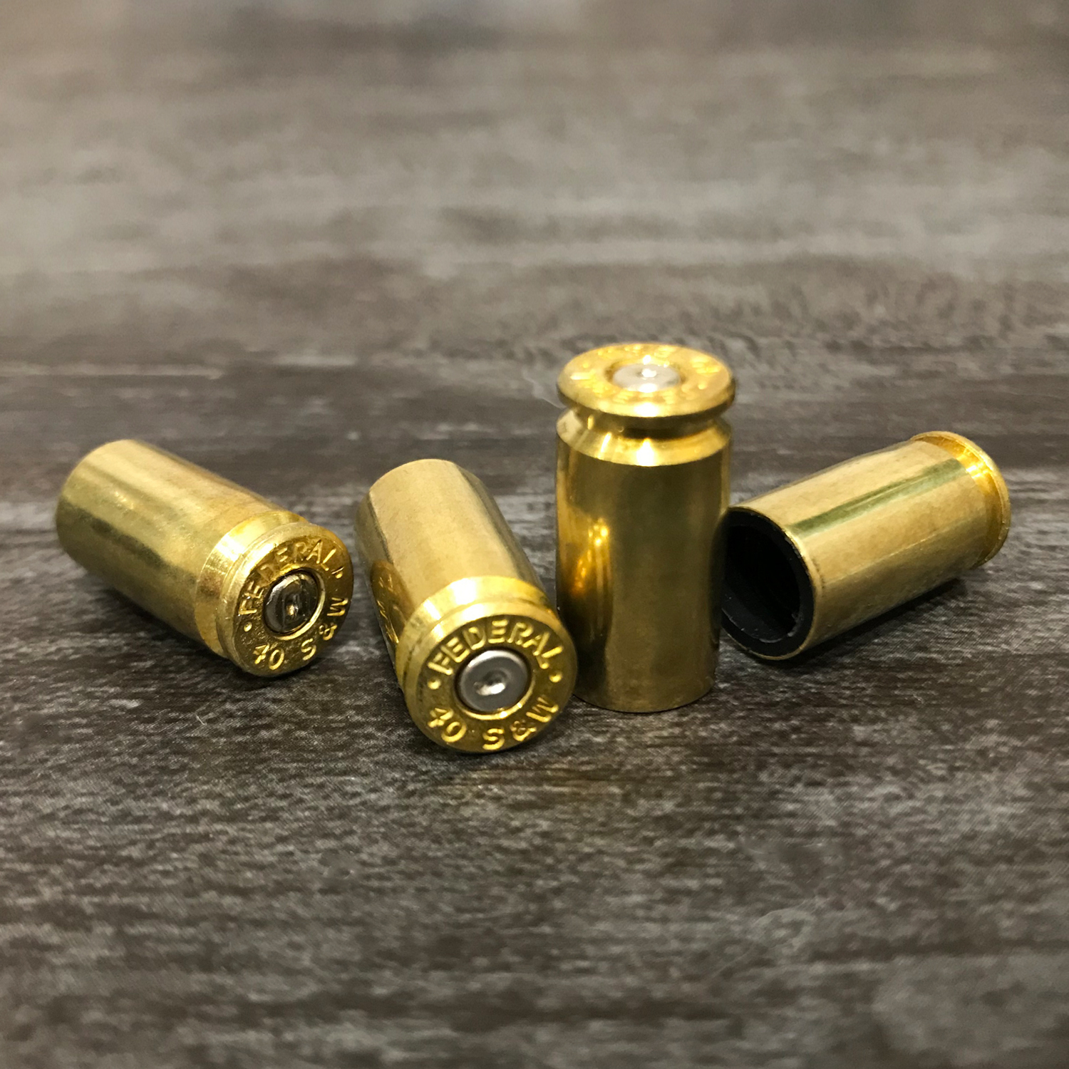 美國 Bullet - 40口徑子彈殼 輪胎氣嘴蓋（4入 / 黃銅）