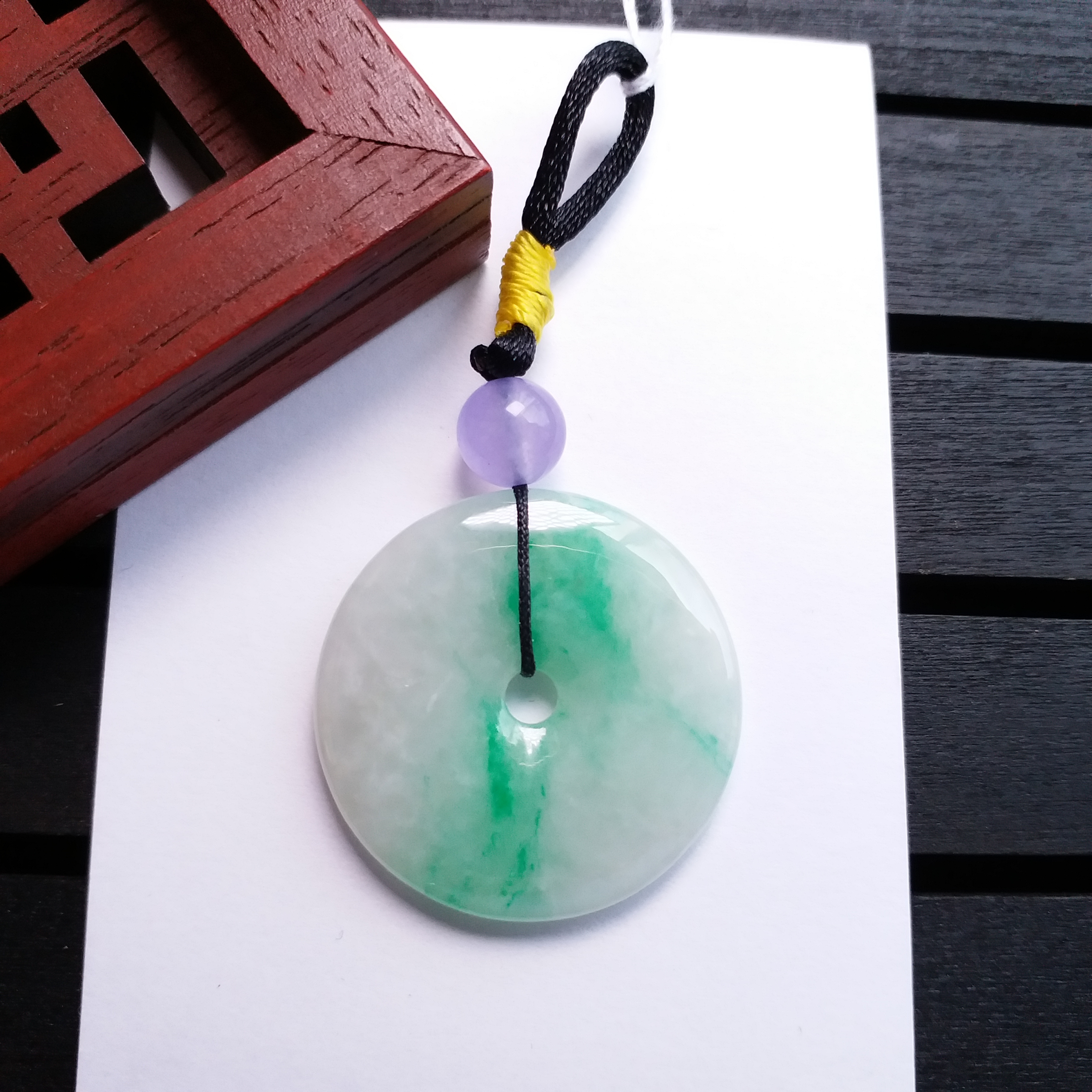 冰種飄陽綠平安扣 (30.3mm直徑), 天然翡翠A玉, 緬甸玉, Jade, Jadeite