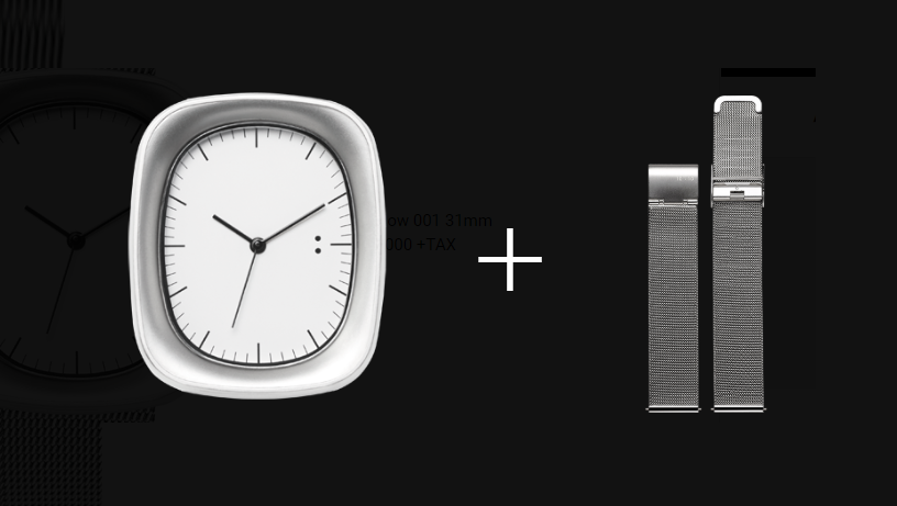 萬年鐘錶 - 10:10 BY NENDO  Window 001 機窗系列  銀框/銀米蘭 錶徑31MM