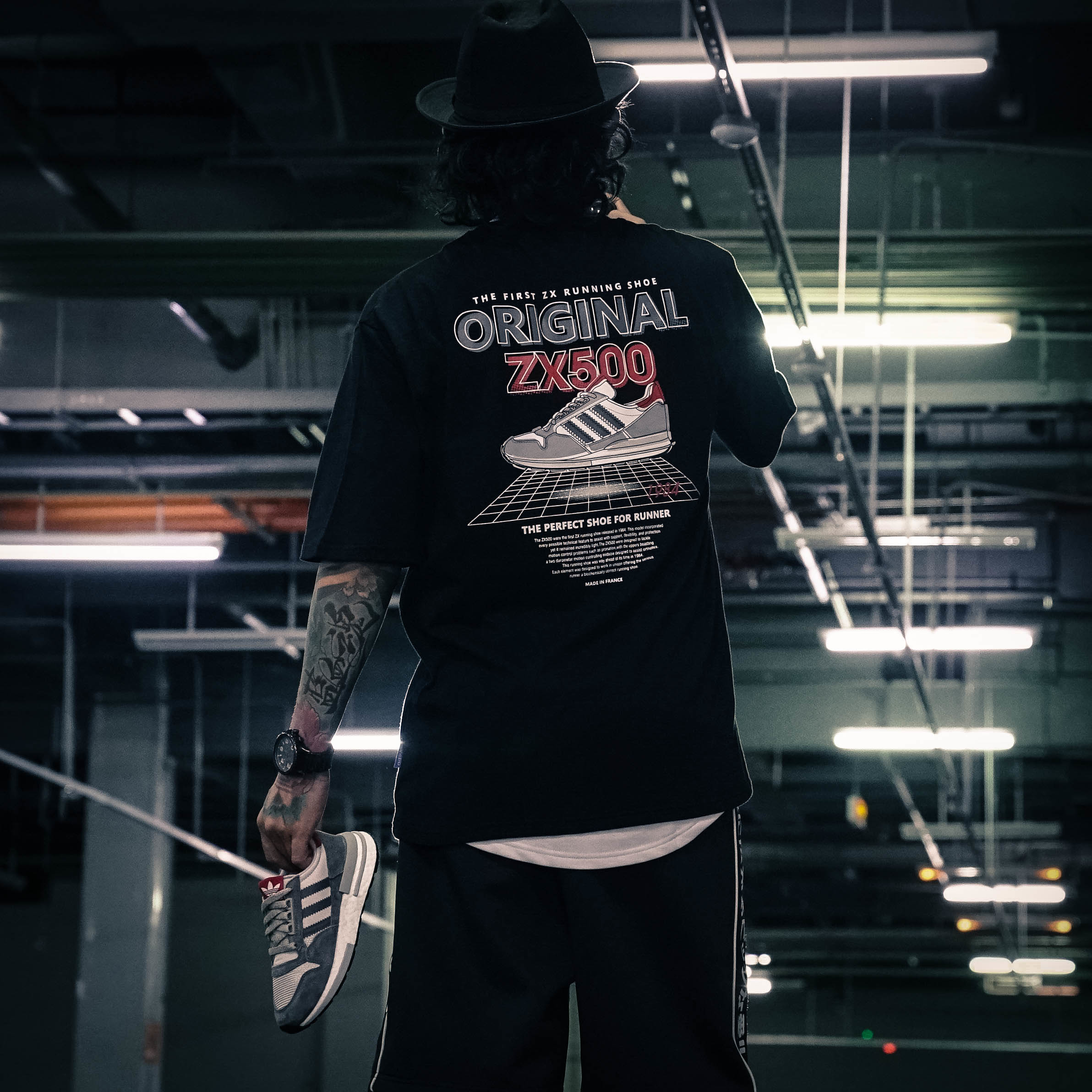 【 adiFANS 原創設計 ZX 500 OG 短TEE 】