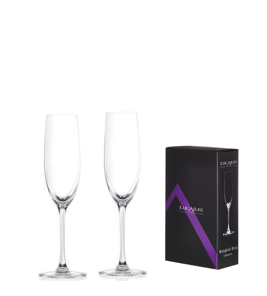 Lucaris 曼谷系列香檳酒杯180cc(2入方型禮盒組)/1組