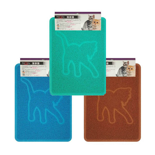 Pets City-方形落砂墊 (藍/綠/咖啡)
