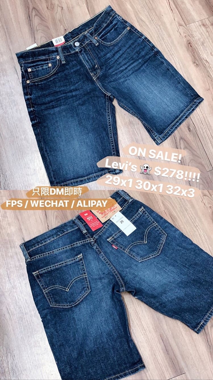 LEVIS 深藍牛仔褲