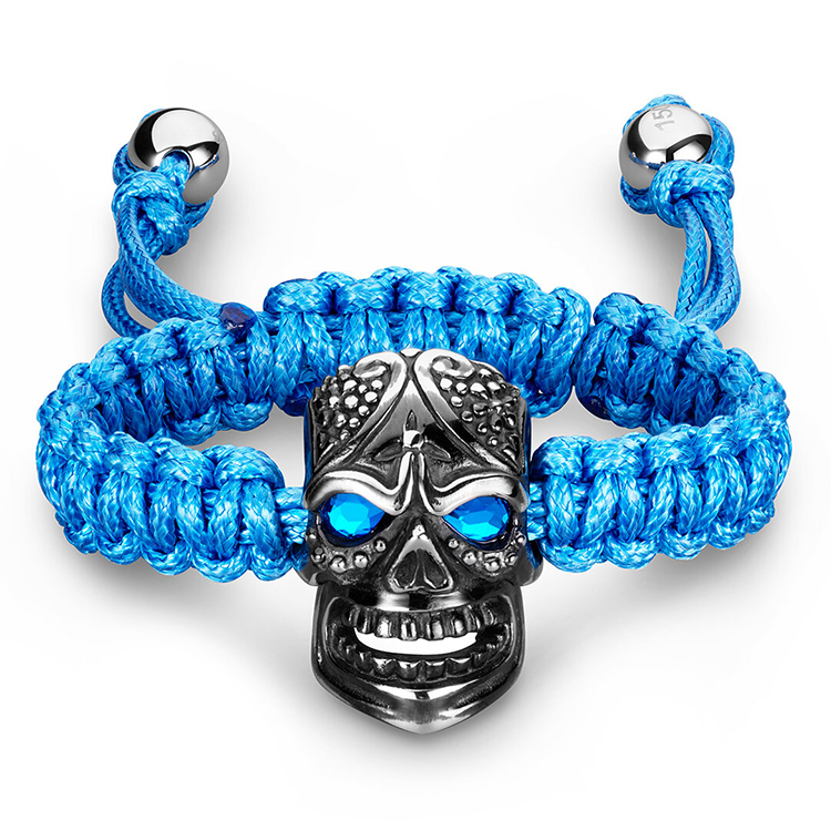藍色大巨頭骷髏手環