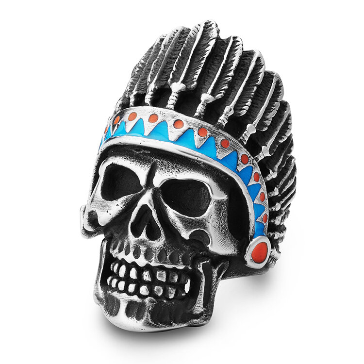 印地安骷髏戒指