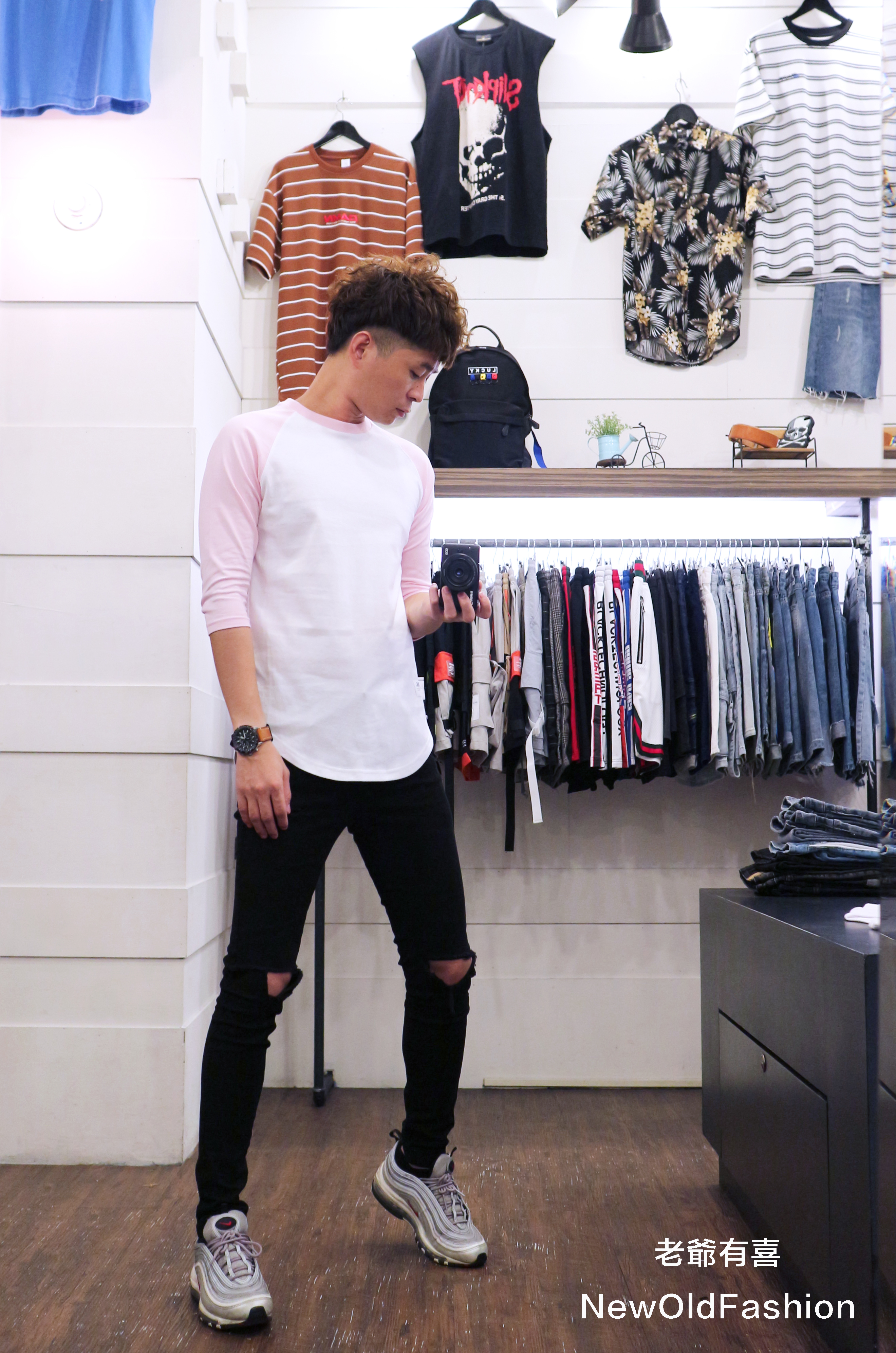 『新品上市』重磅2.0升級版拼接七分袖棒球Ｔ