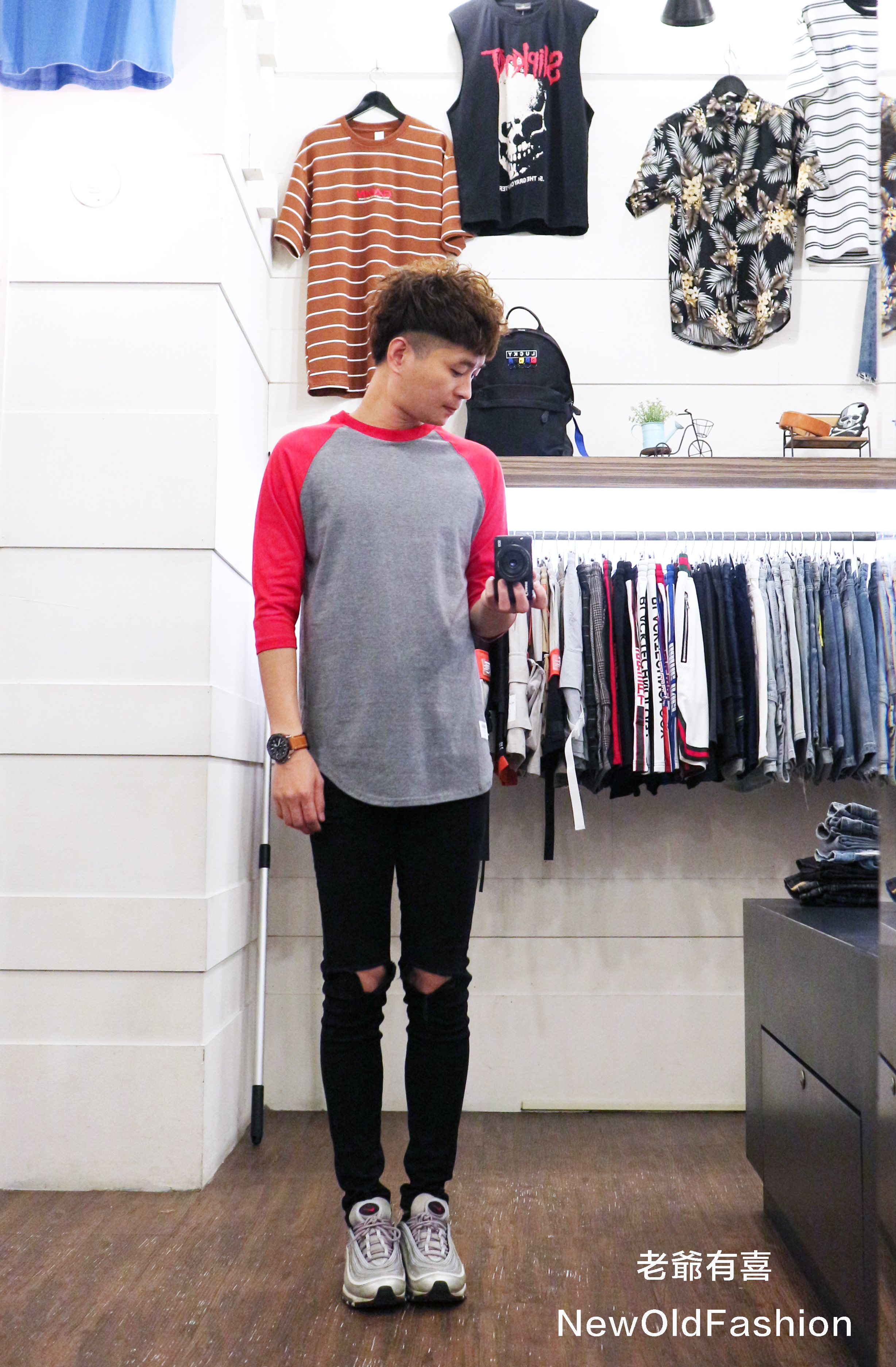 『新品上市』重磅2.0升級版拼接七分袖棒球Ｔ