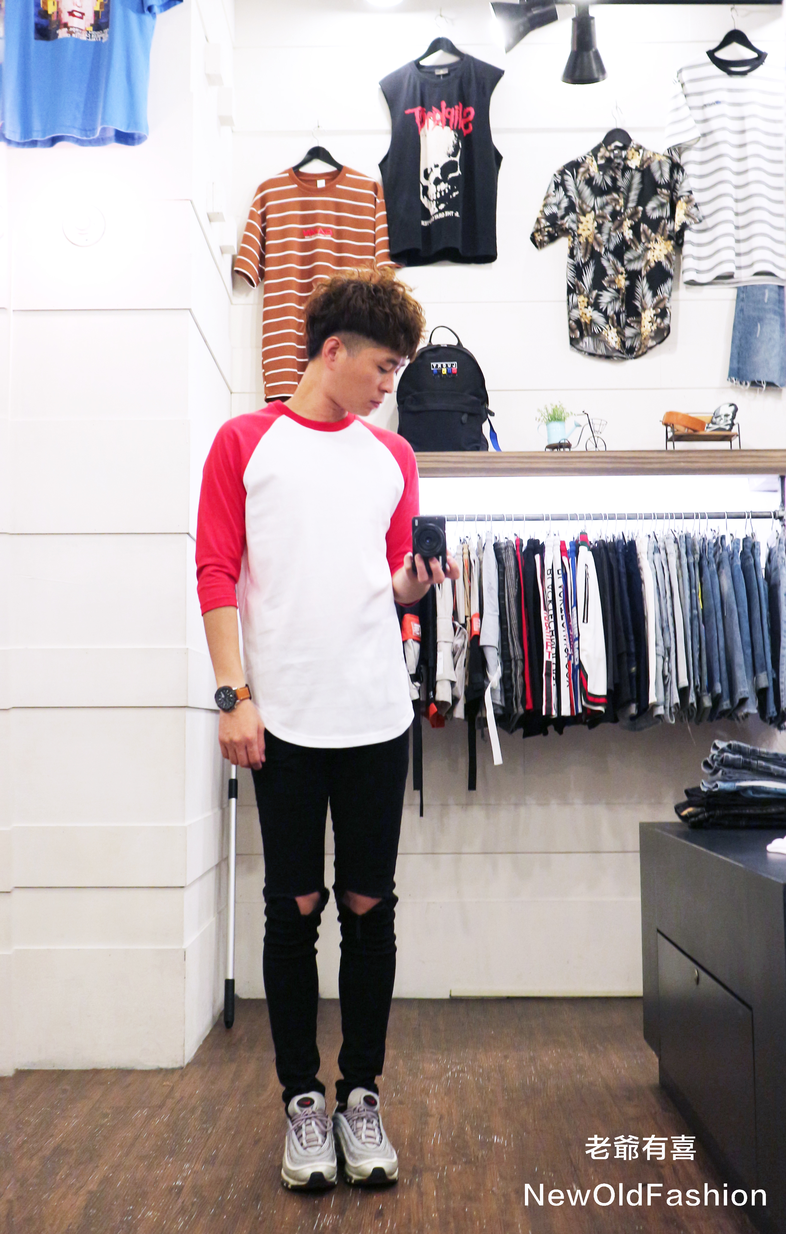 『新品上市』重磅2.0升級版拼接七分袖棒球Ｔ