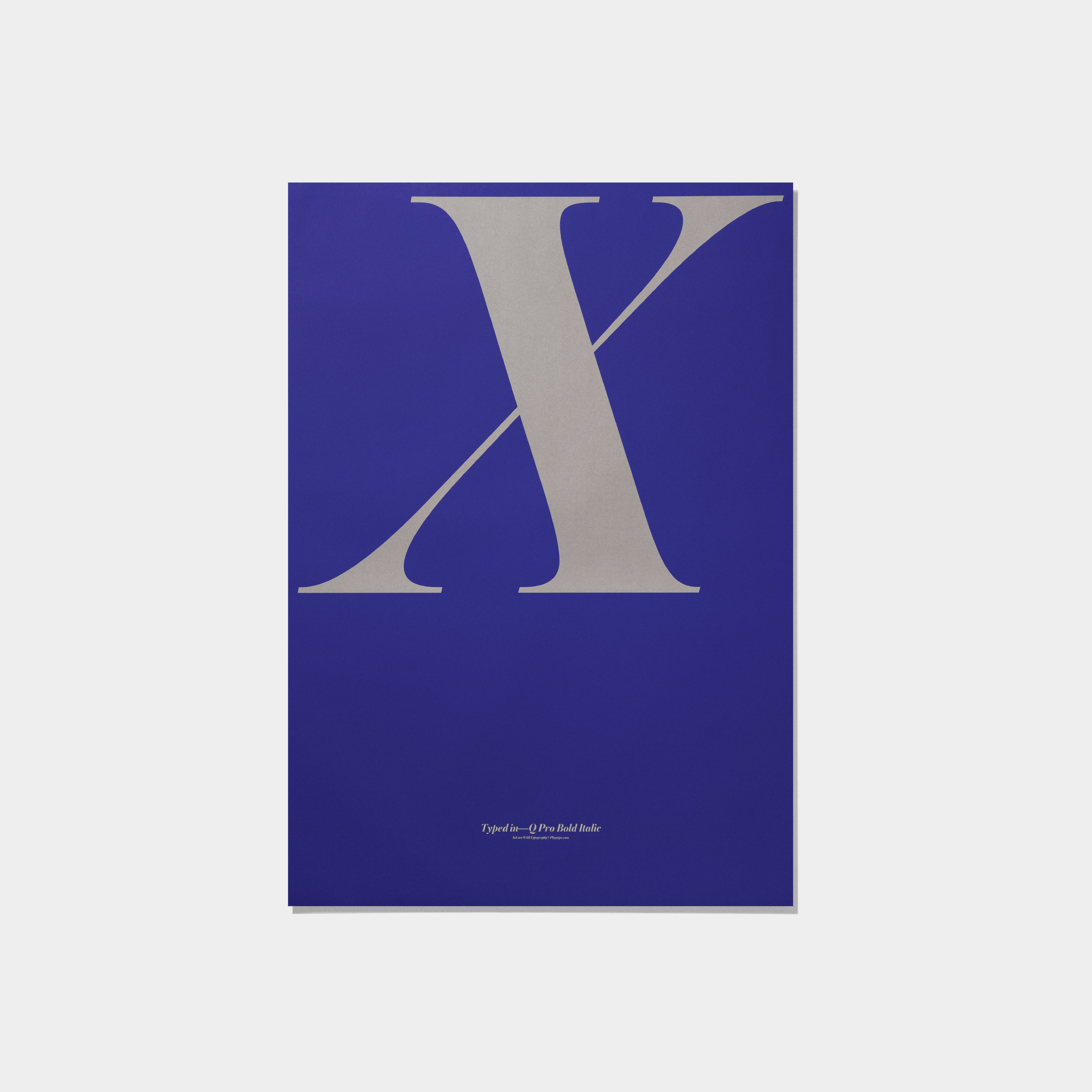 瘋字體 5 - X / 海報 by Playtype