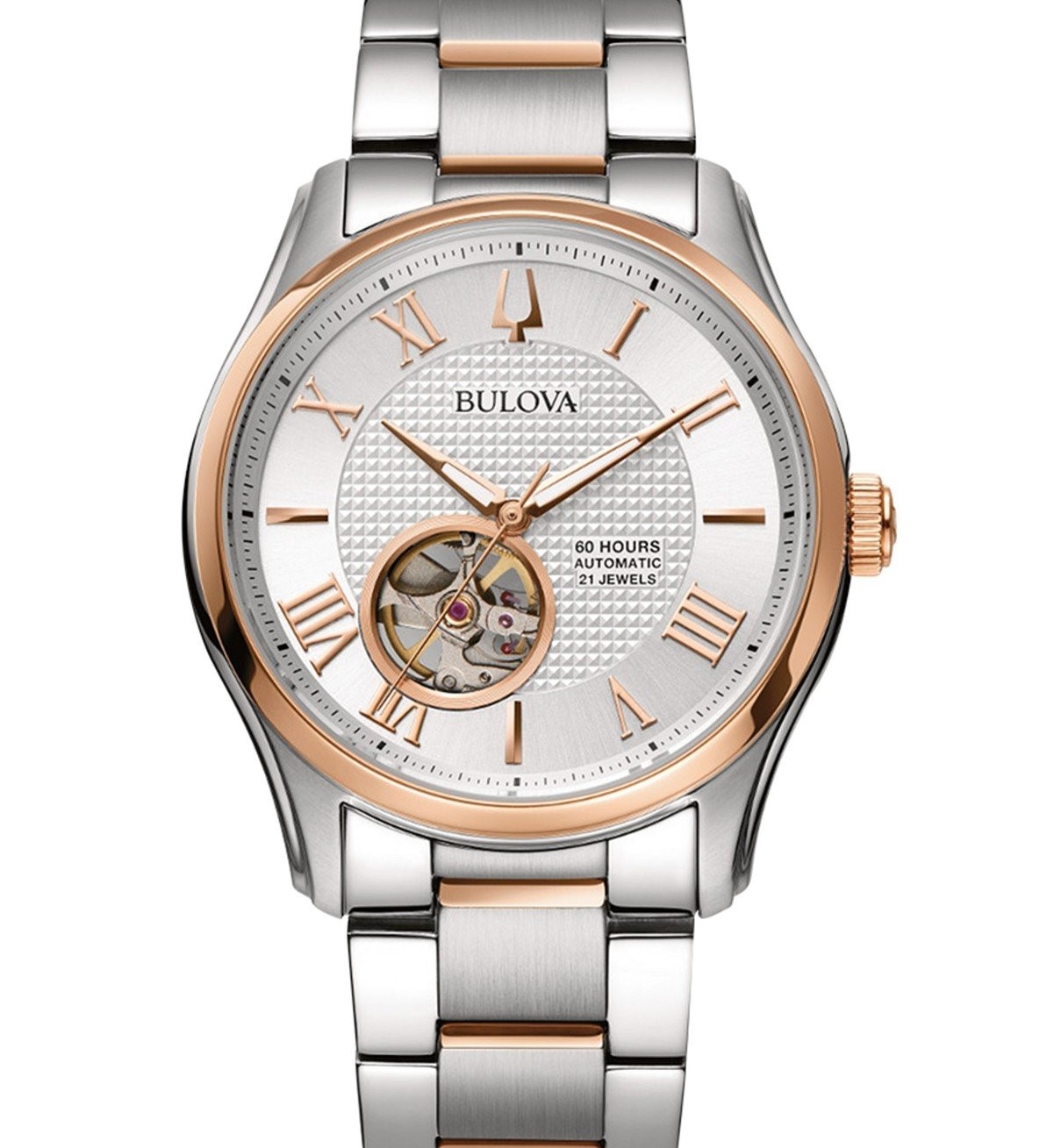 萬年鐘錶 - BULOVA 寶路華  BULOVA 經典機械 男錶 98A213  錶徑 41MM