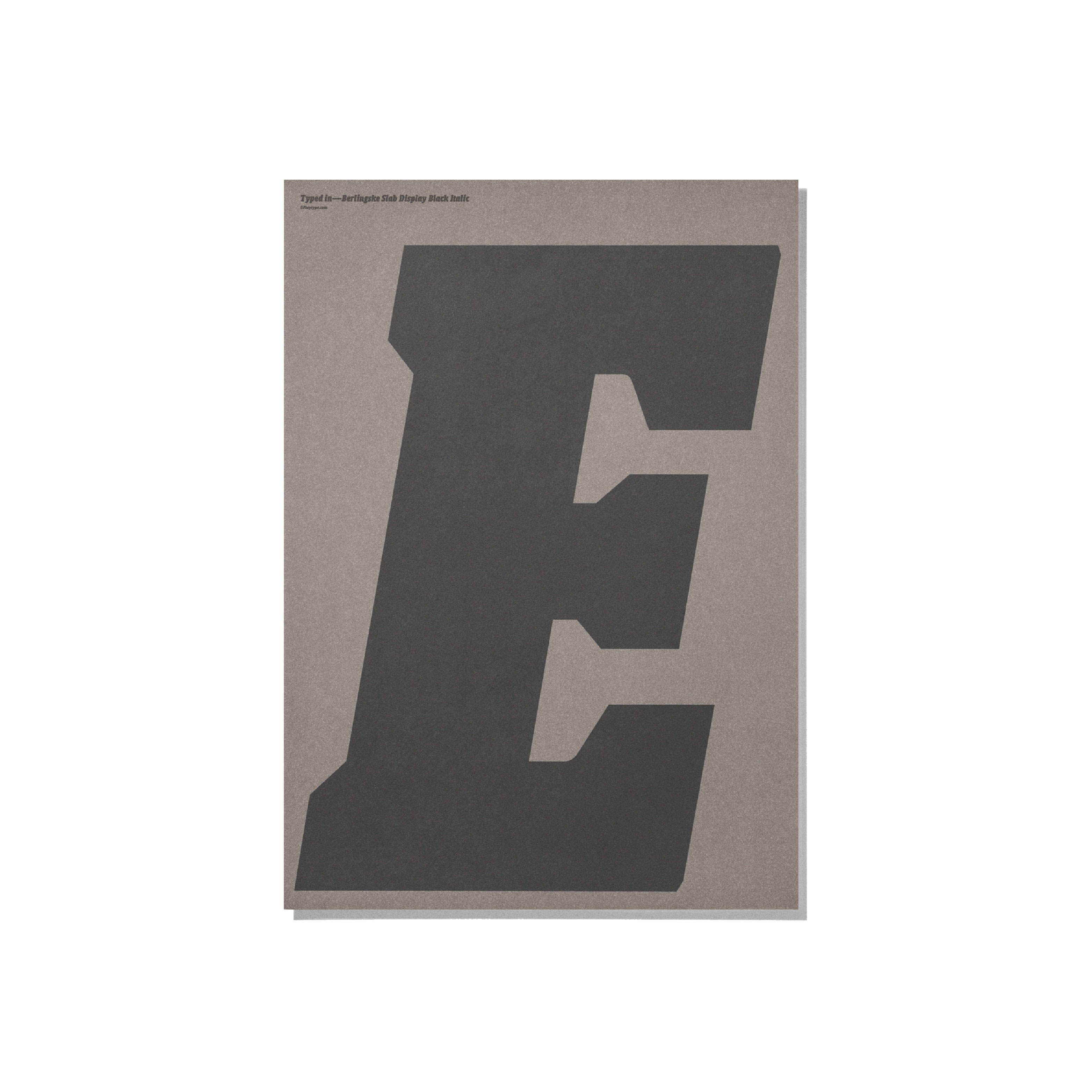 印刷趣 / 海報 - E by Playtype