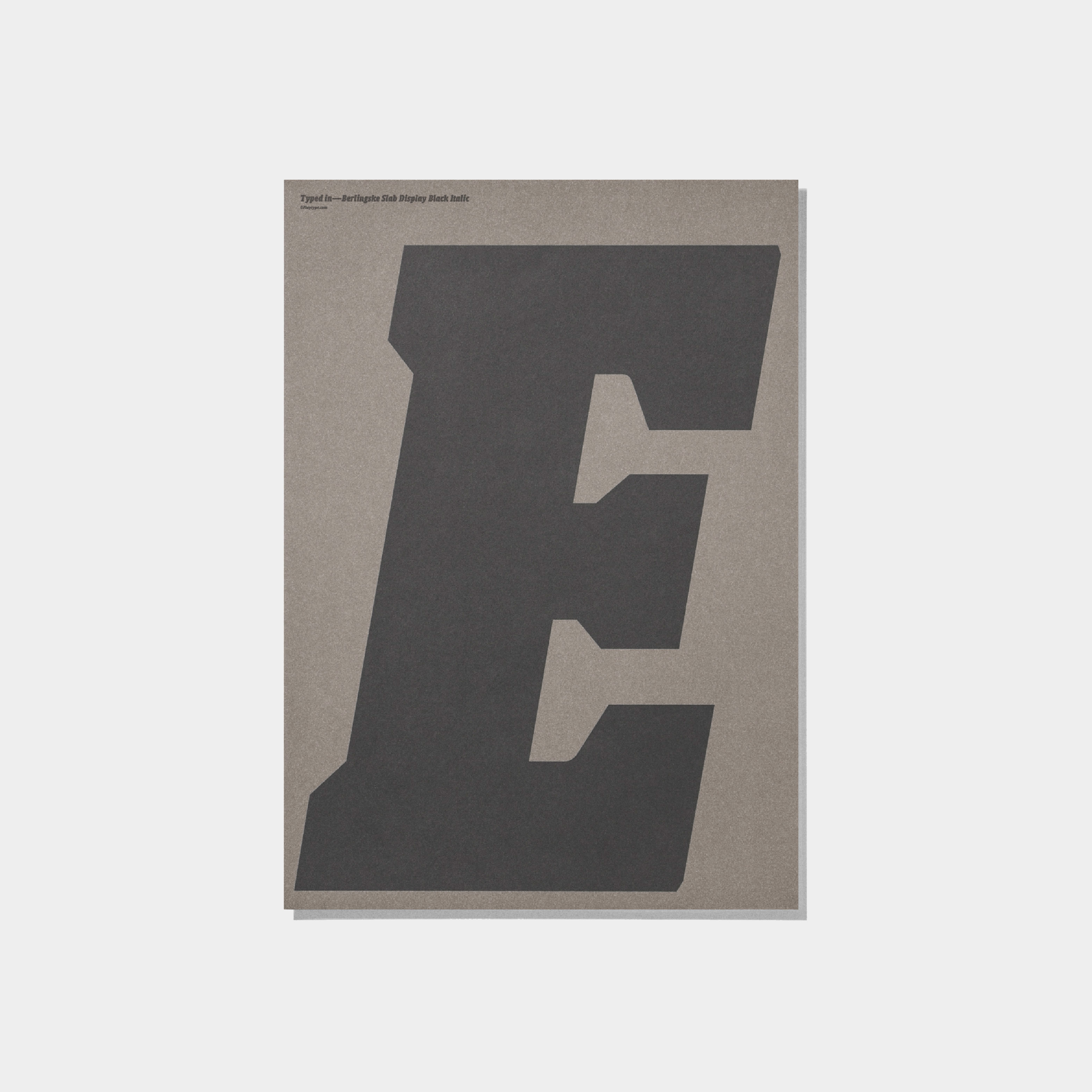 印刷趣 / 海報 - E by Playtype