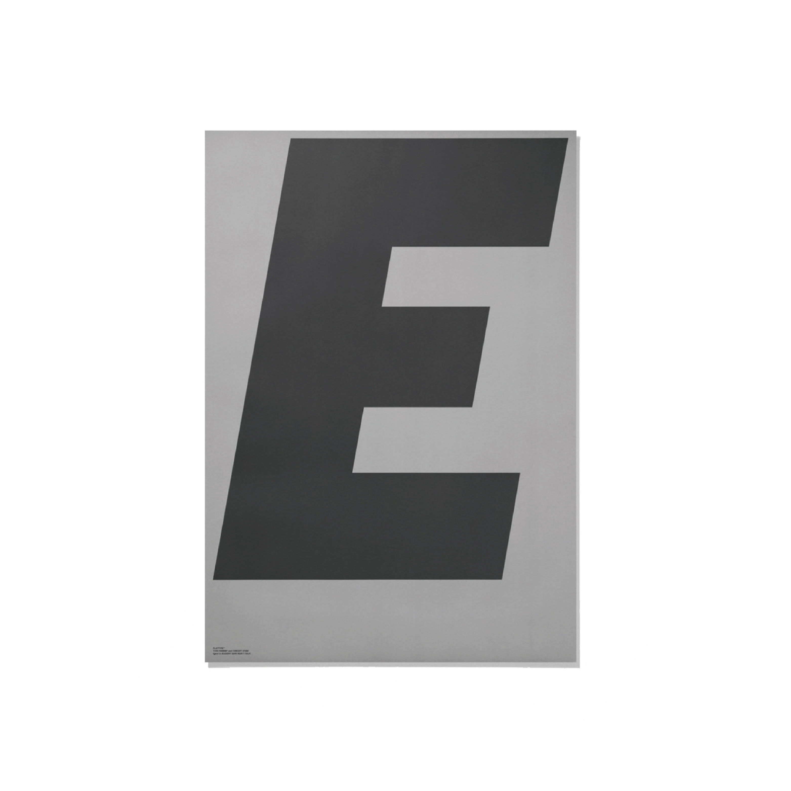 GREY 海報 - E by Playtype