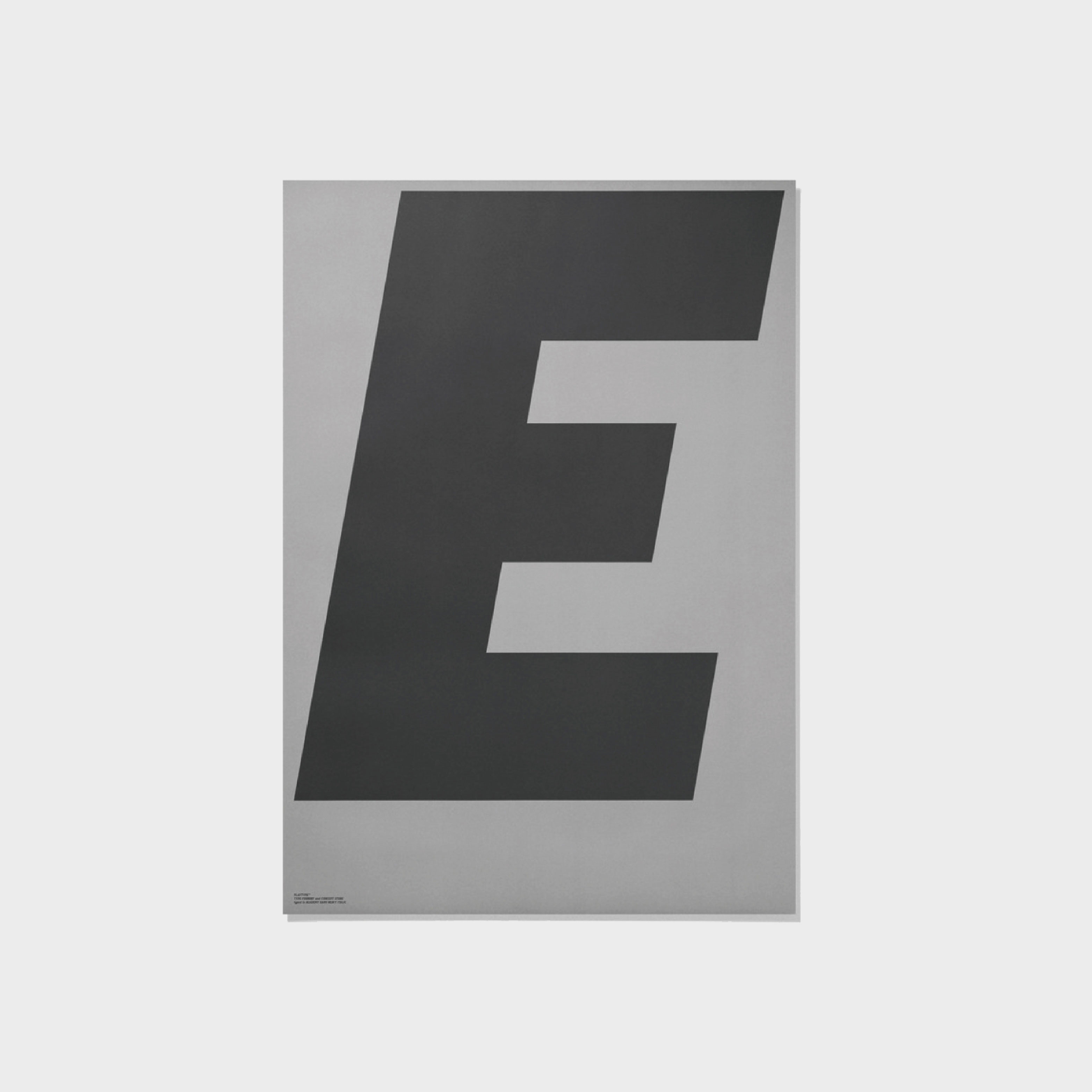 GREY 海報 - E by Playtype