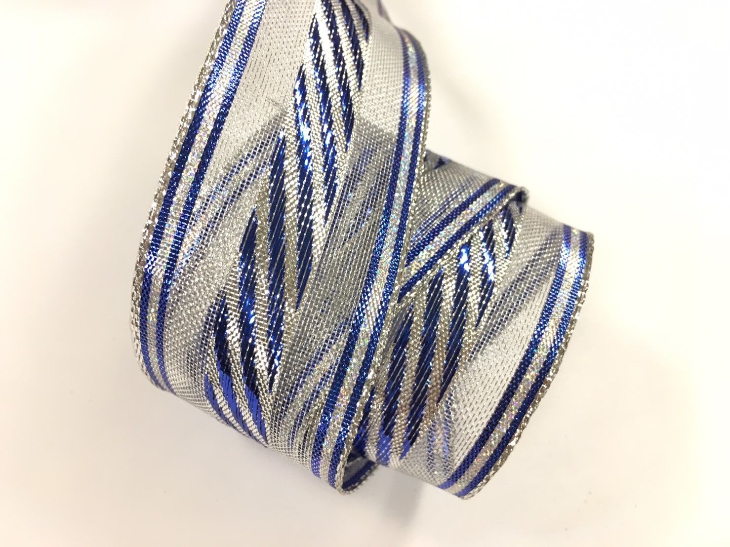 彩斜紋金屬帶/鐵絲/38mm