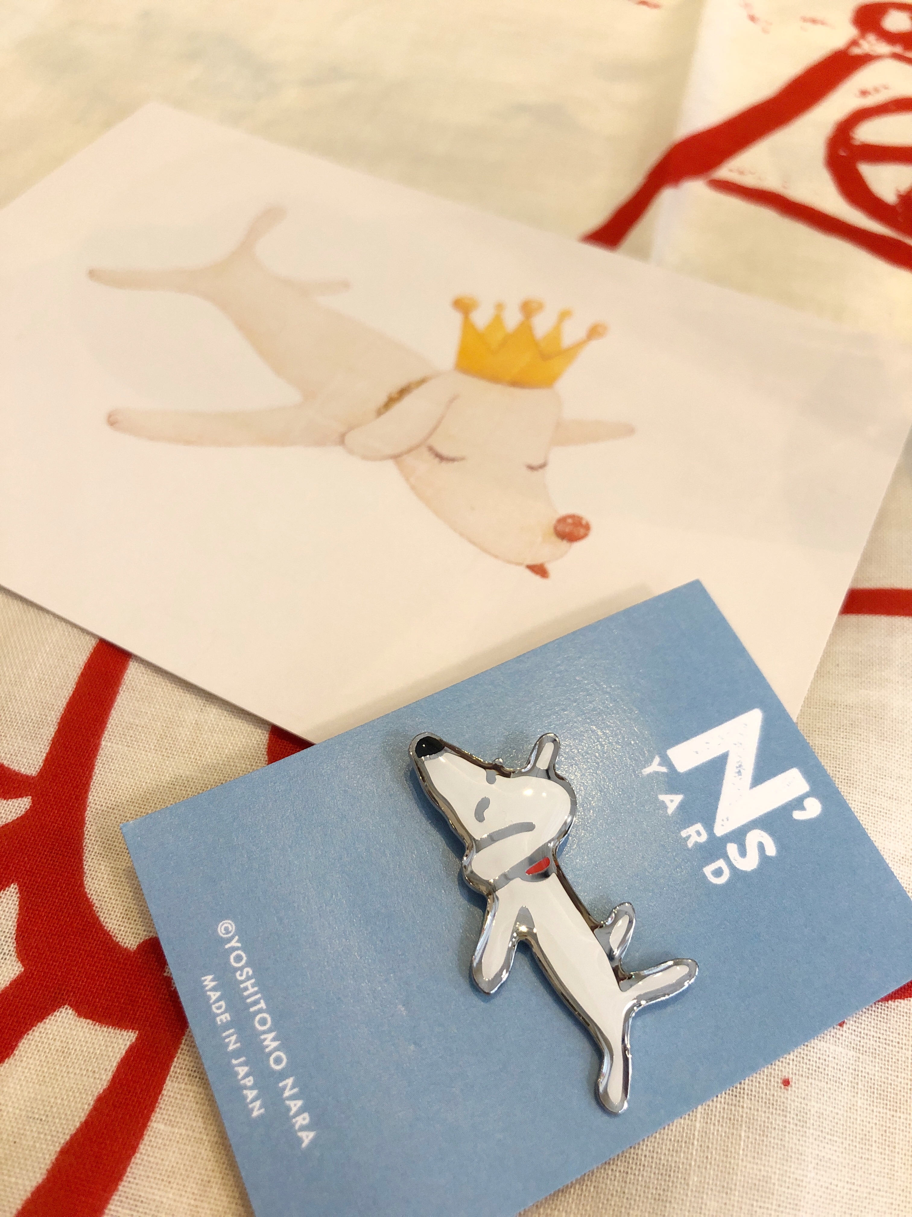 奈良美智 限定款 狗狗金屬別針