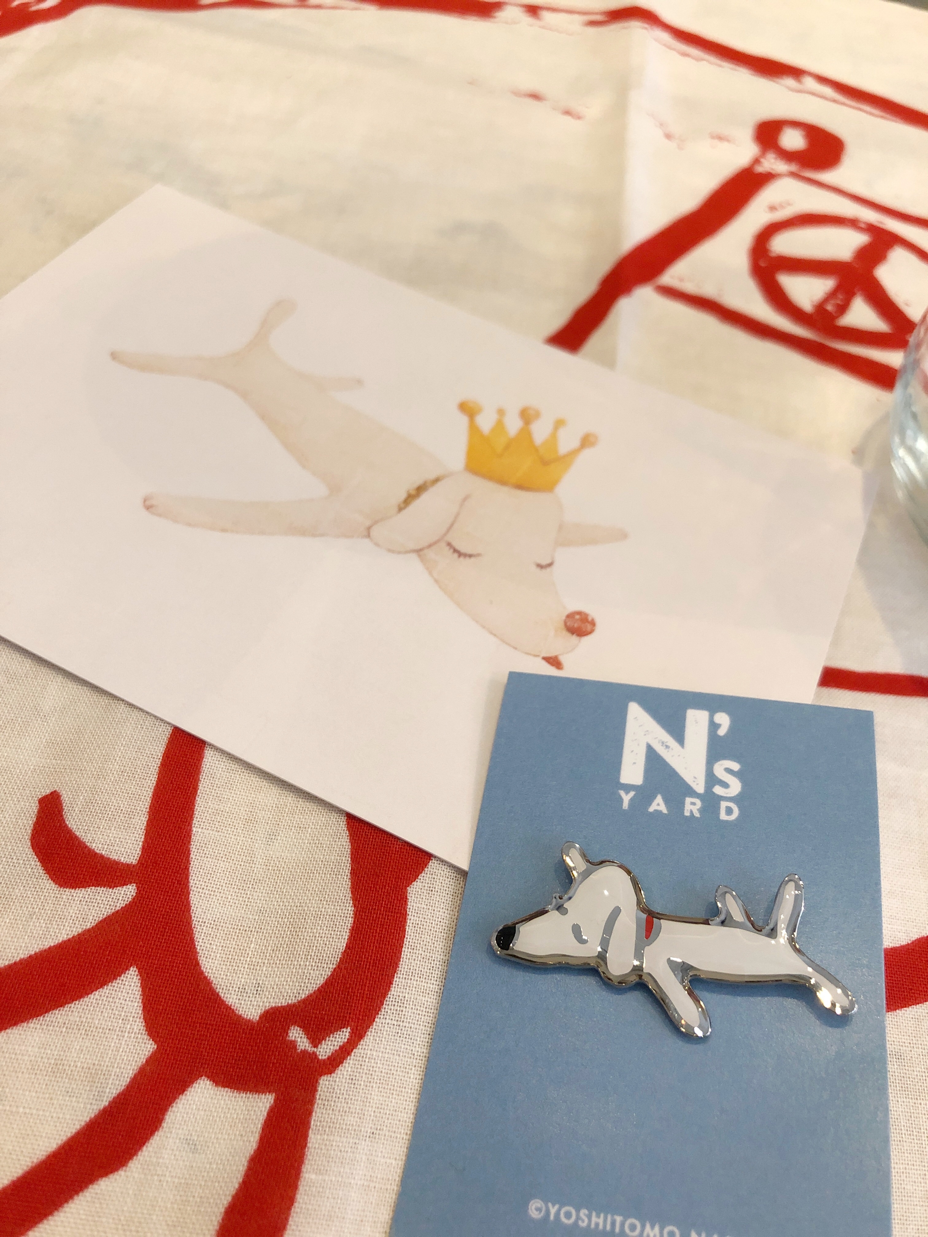 奈良美智 限定款 狗狗金屬別針