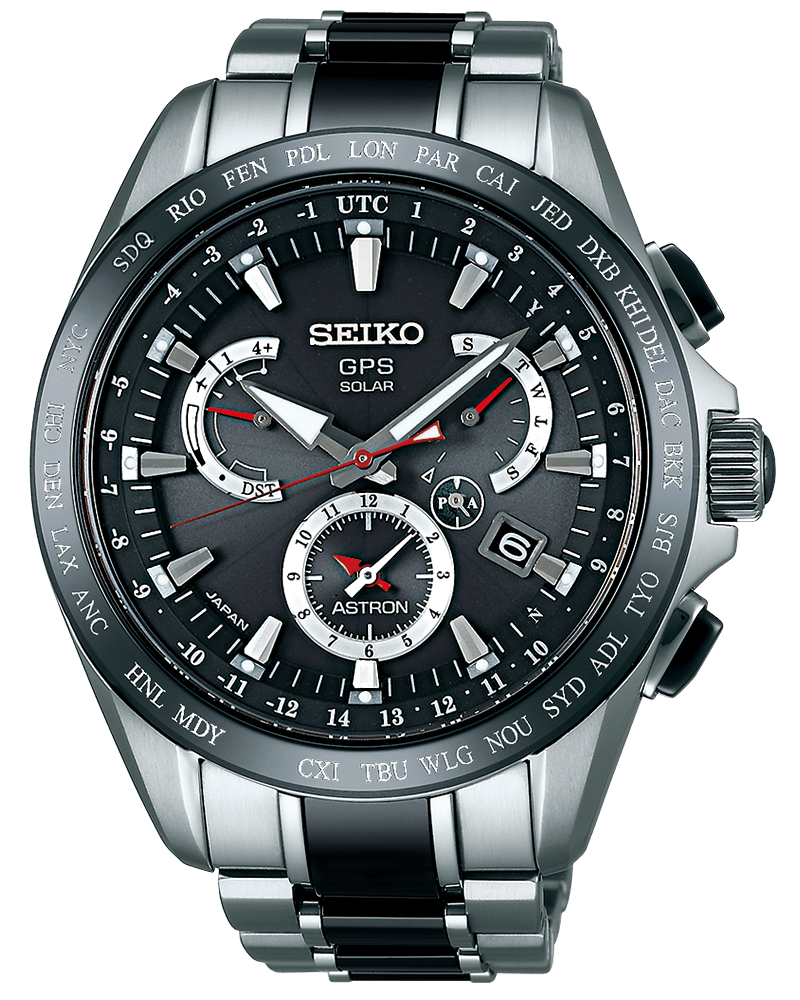 萬年鐘錶 - SEIKO ASTRON GPS  鈦金屬男錶   SSE041J1  / 8X53-0AB0D   錶徑45MM