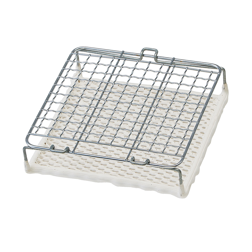 日式金網 陶瓷雙層可拆式燒烤網22cm(大)