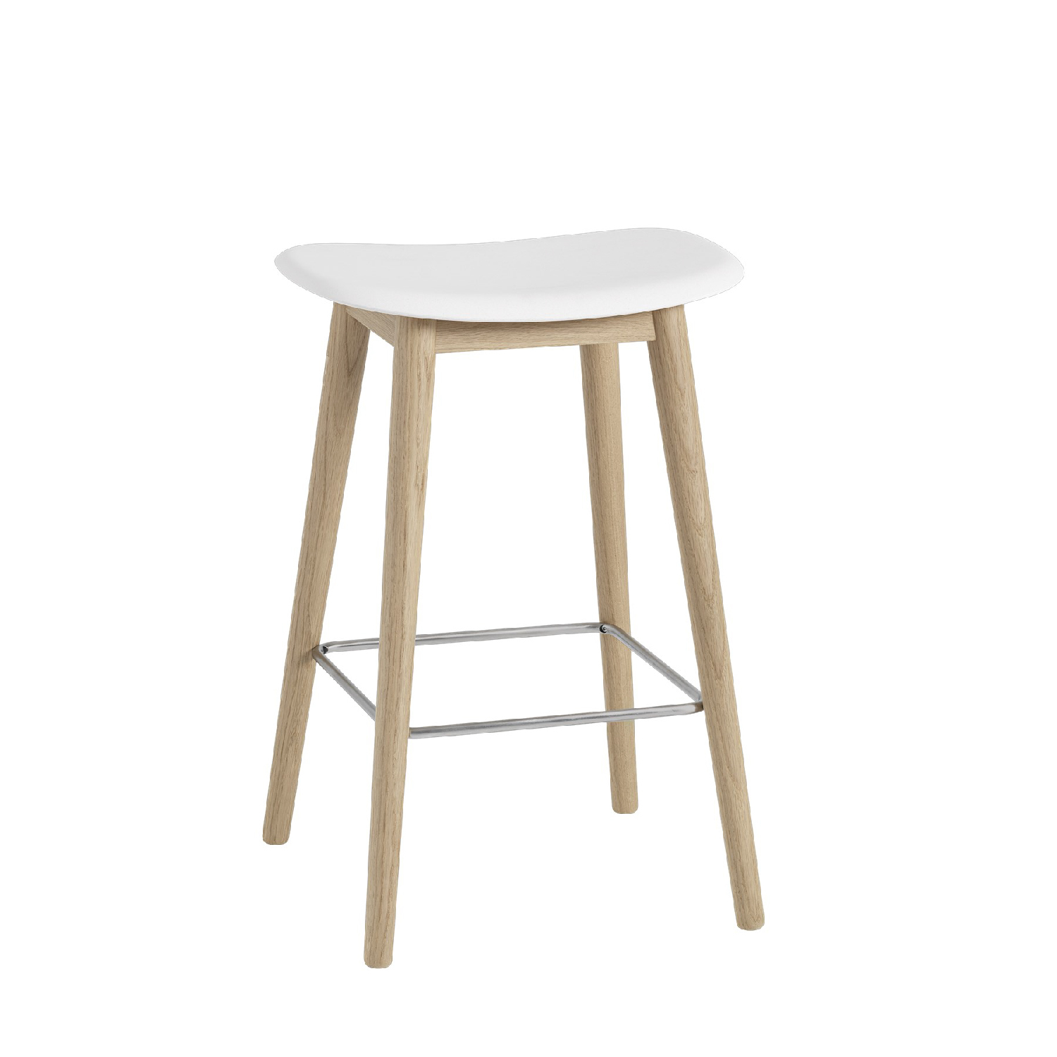 木纖 / 木腳吧台椅 by Muuto