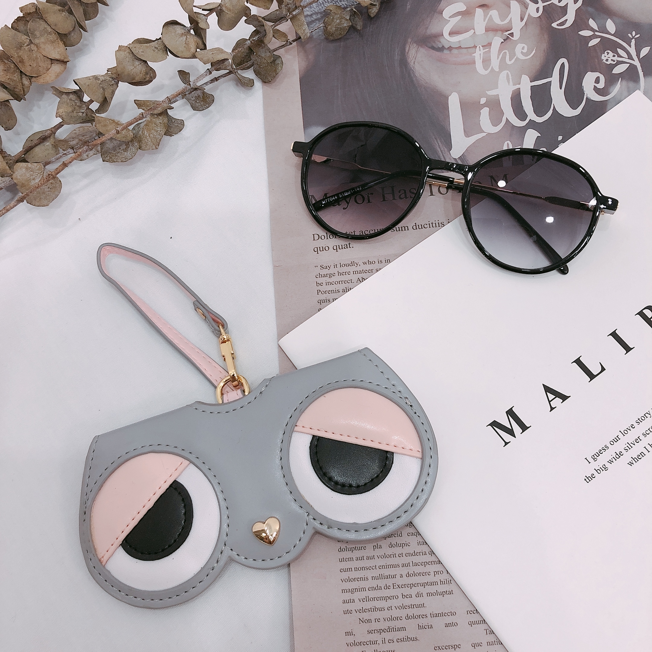 大眼圖眼鏡套/七色