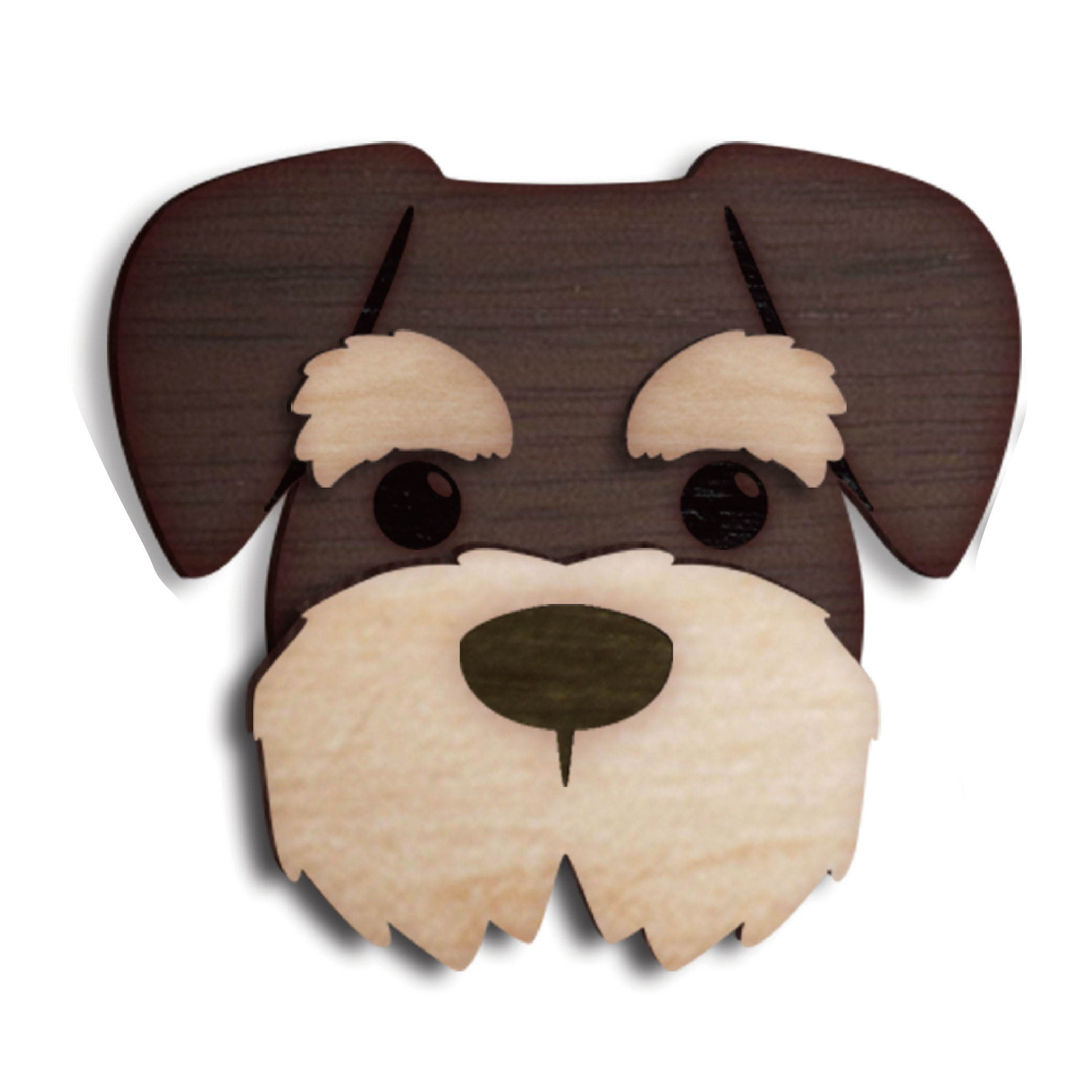 雪納瑞─原木自黏掛勾