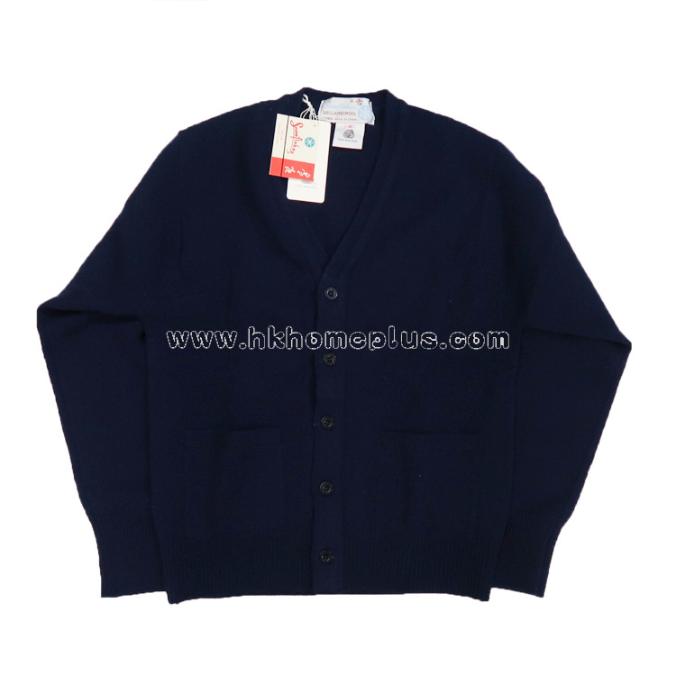 雪花牌: 童裝純羊毛厚身開鈕長袖外套 (4-16碼)