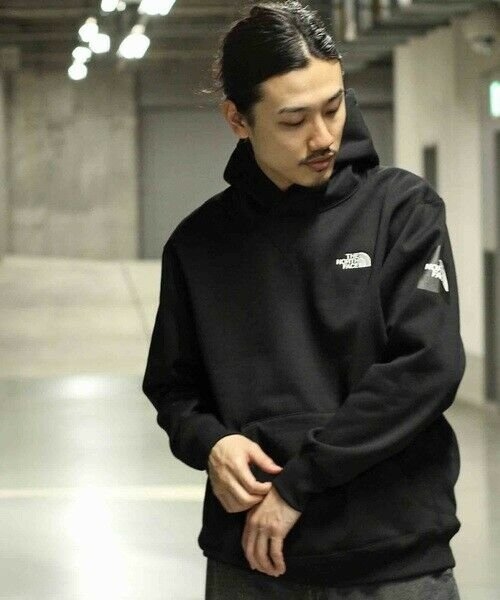 **特價商品售出不退換**THE NORTH FACE JAPAN LINE Square Logo 燕麥白 帽T 黑標【NT61835】