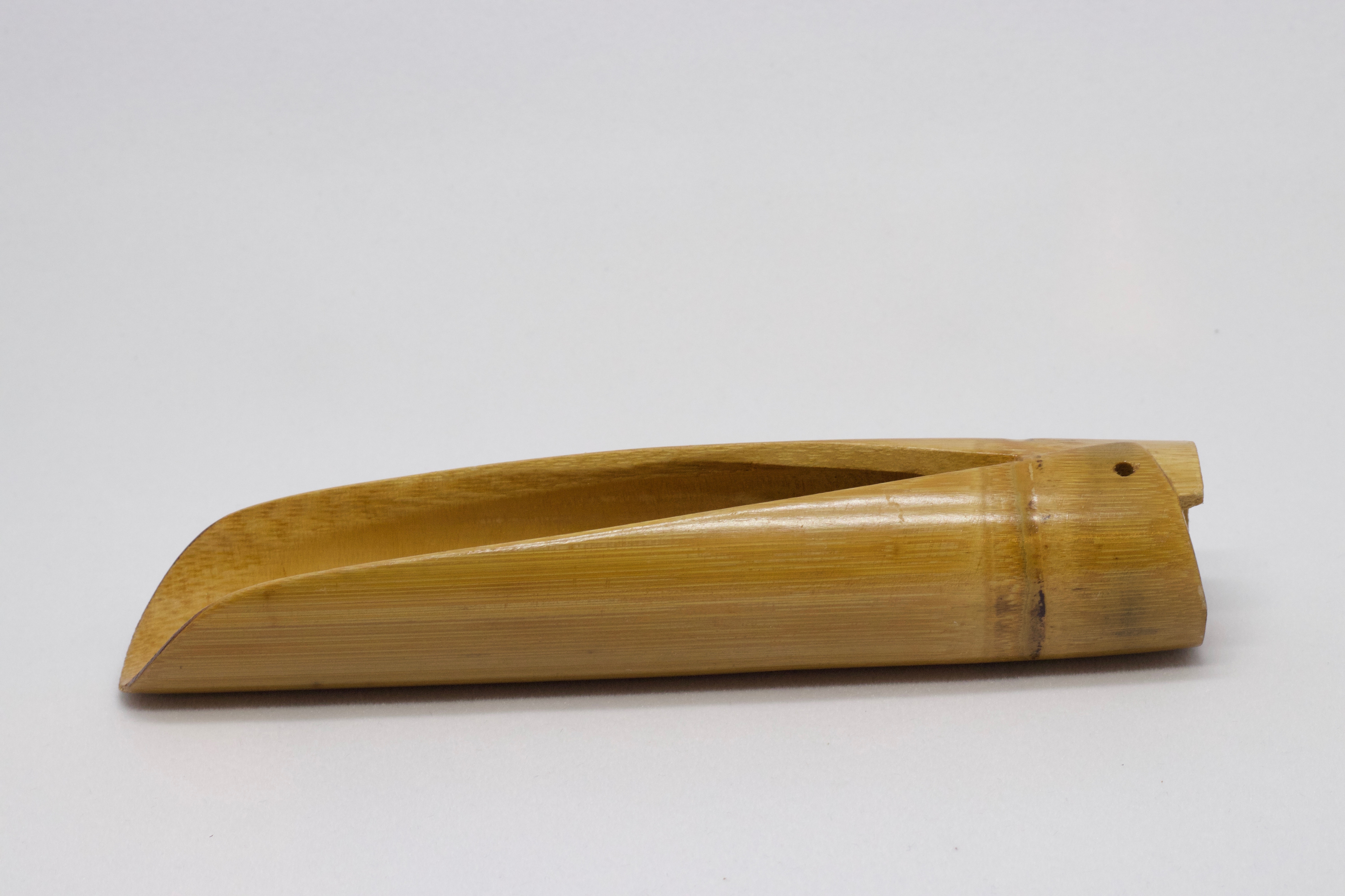 淺色無柄大圓竹製茶匙