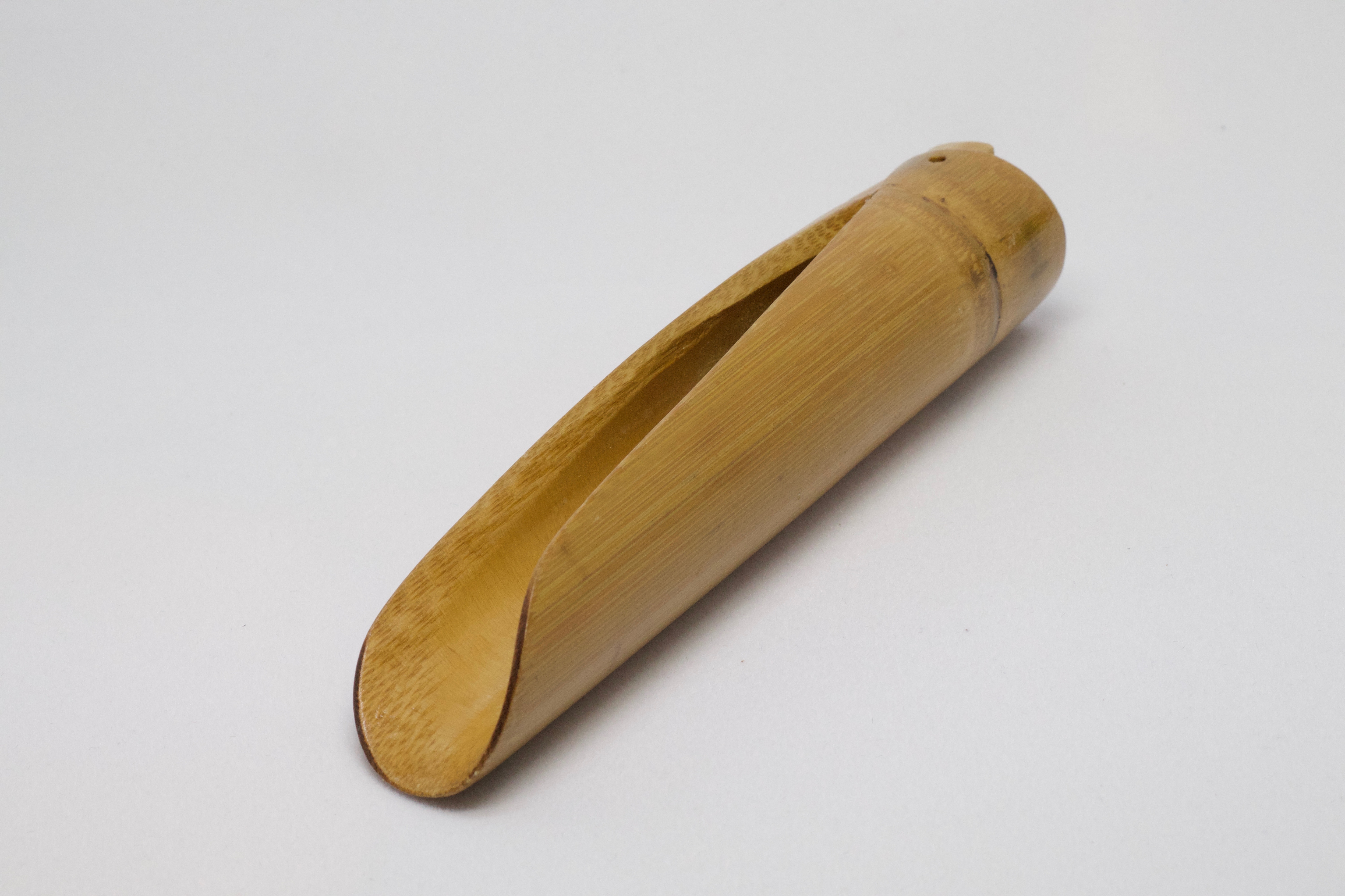 淺色無柄大圓竹製茶匙