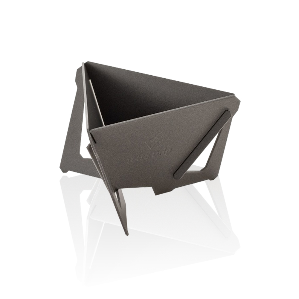 Munieq Tetra Drip  01P 簡約攜帶型濾泡咖啡架-灰(小)