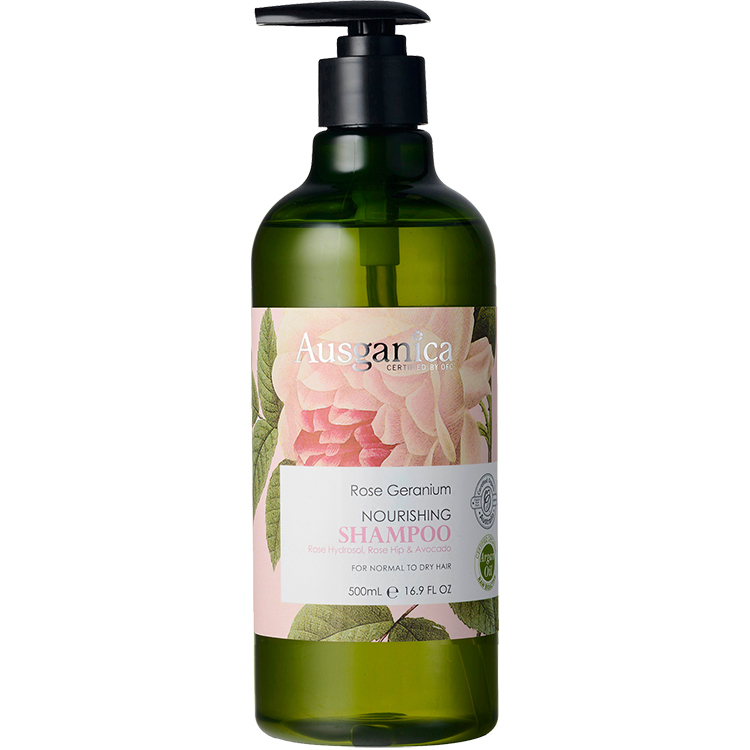 Ausganica 澳潔蕬 玫瑰天竺葵保濕洗髮精 500ml/16.9oz
