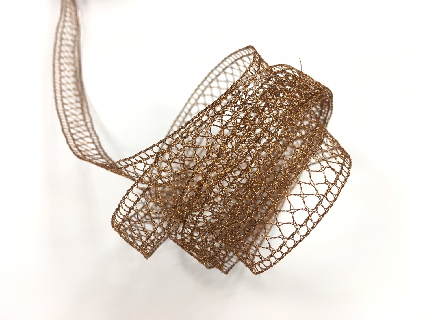 Torchon蕾絲金蔥紗/X紋編織/13mm