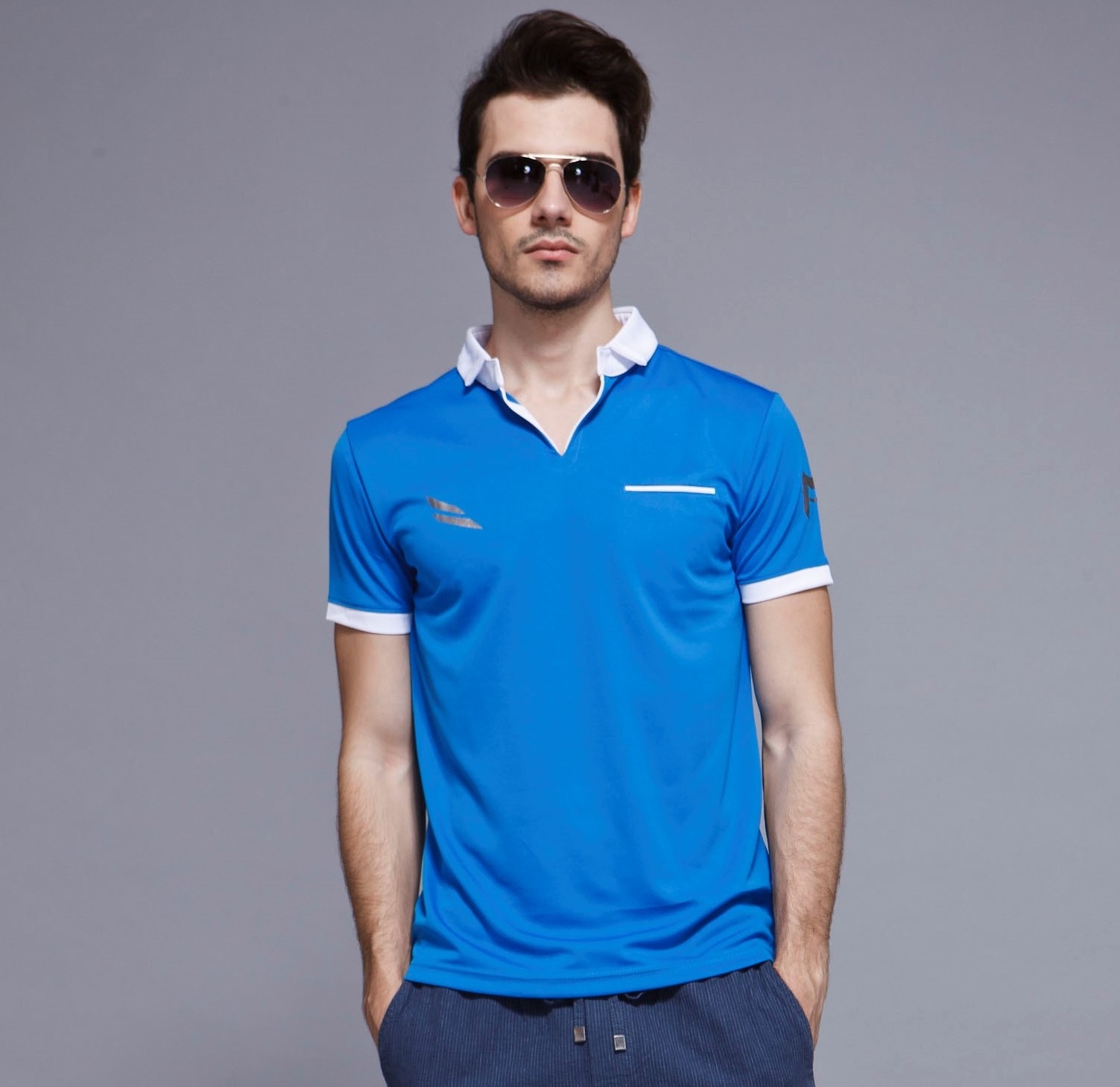 FEATHER DRY POLO BLUE