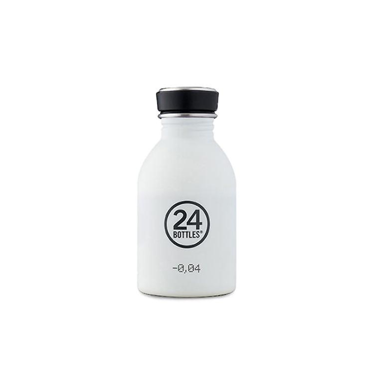 義大利 24Bottles 輕量冷水瓶 250ml - 冰雪白