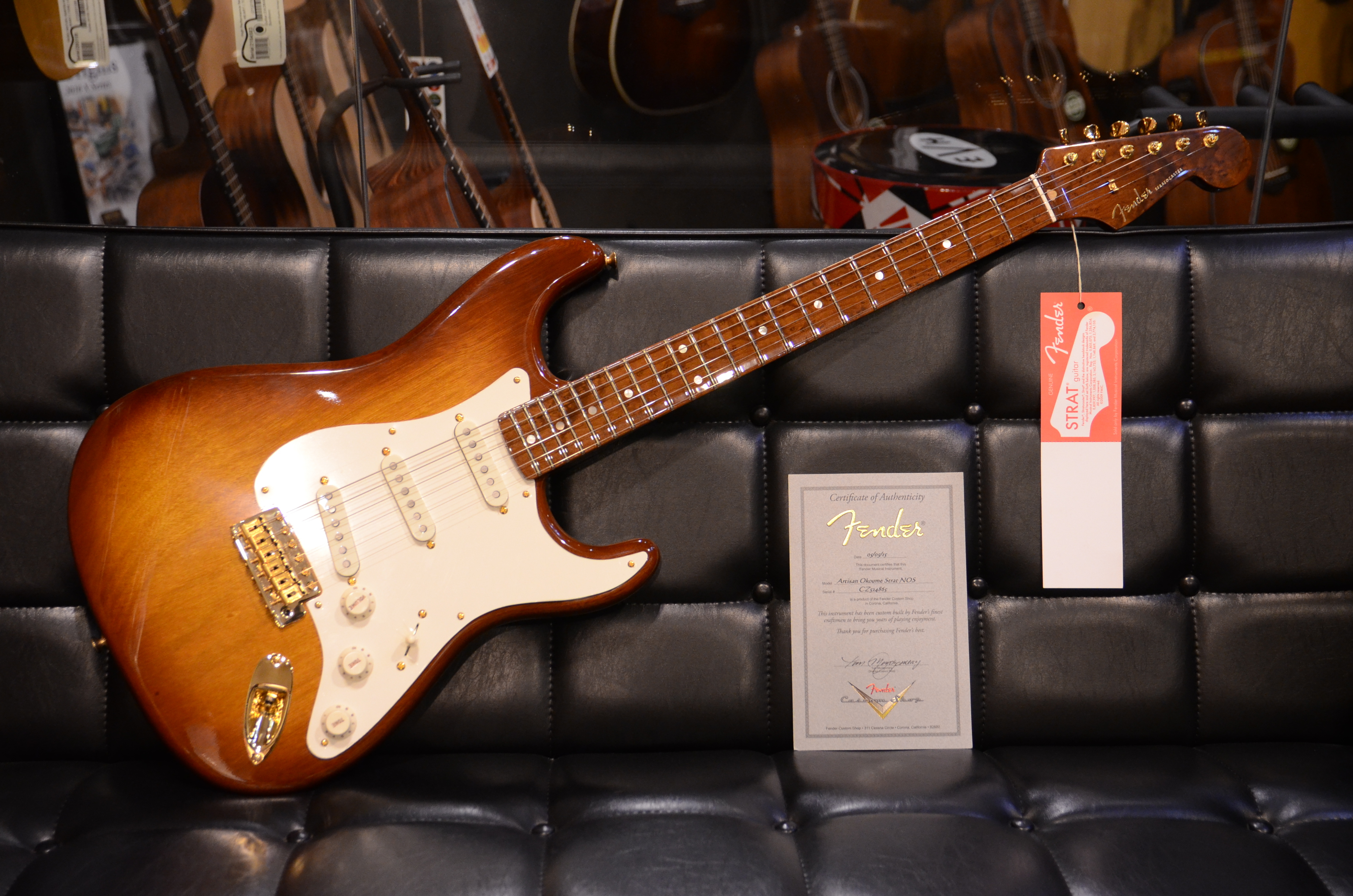 育典樂器 Fender Custom Shop Artisan Okoume Startocaster Nos