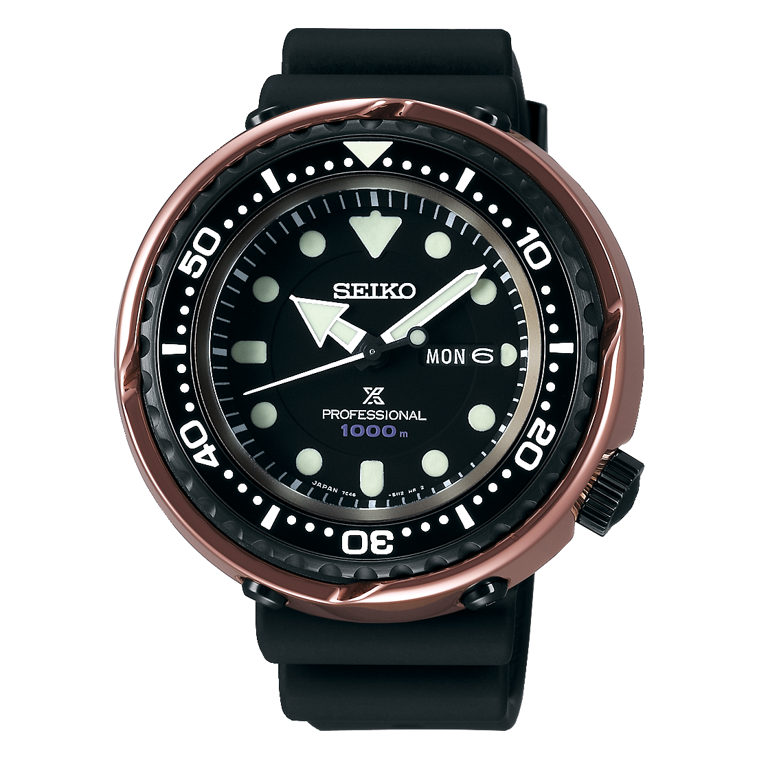 萬年鐘錶 - SEIKO PROSPEX    1000米深海鮪魚王 專業潛水錶  7C46-0AM0X /  S23627J1  錶徑49.4MM