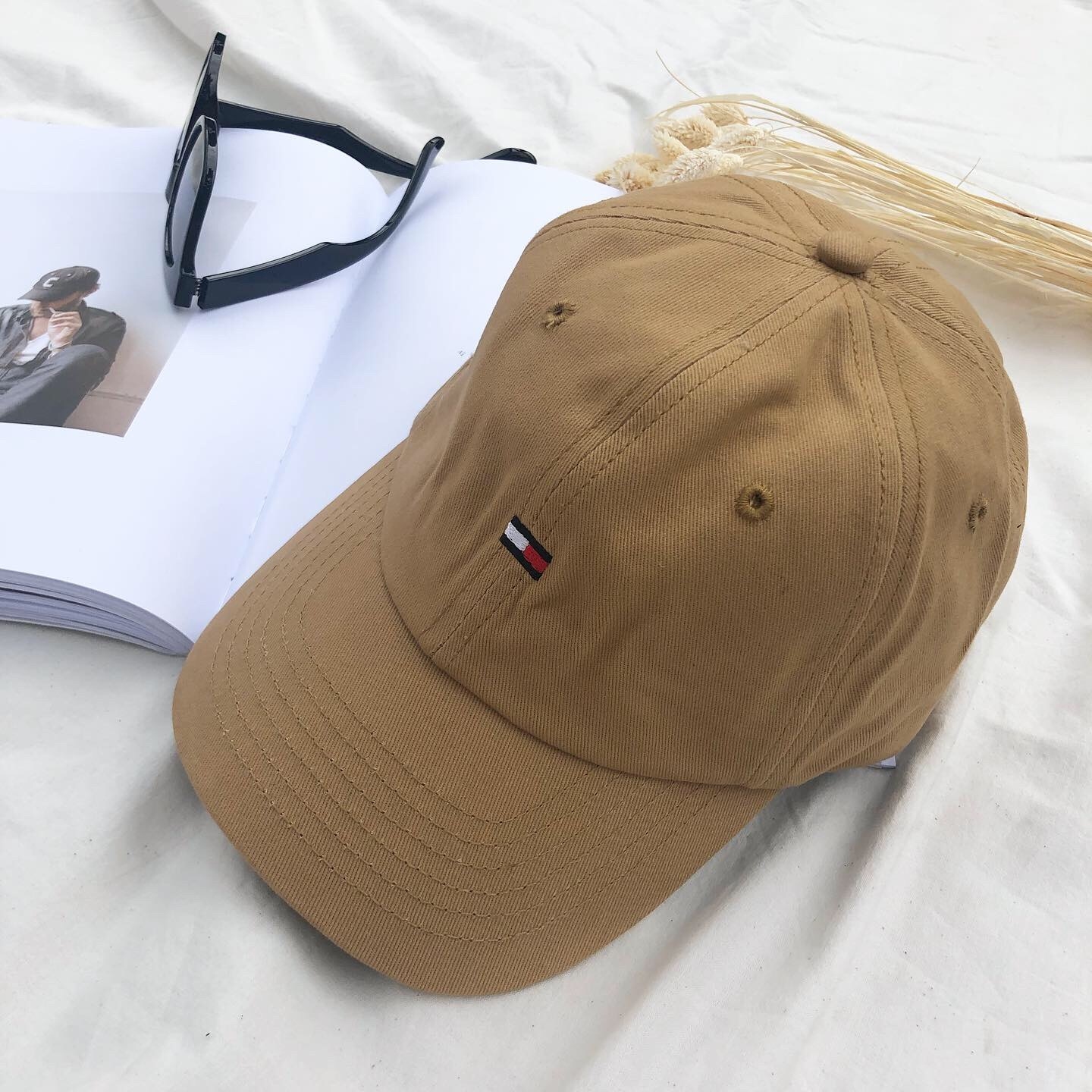 紅白旗水洗老帽/四色