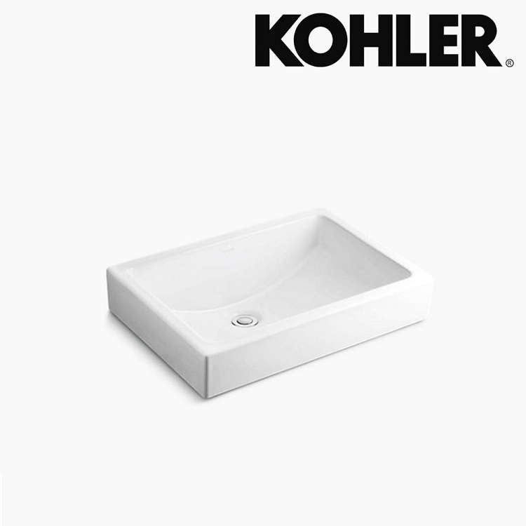 Kohler "Ladena" K-9220T-0 Rectangular Vessel Washbasin