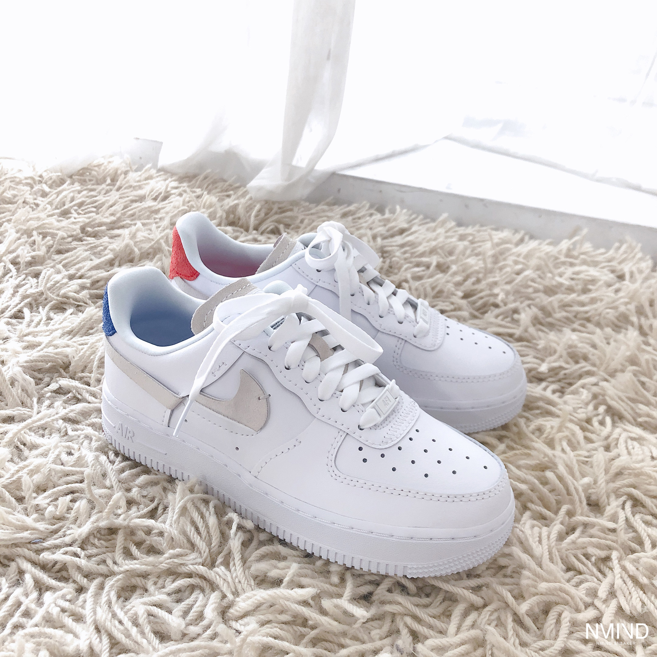 Nike air force 1 藍橘屁屁 (898889103)