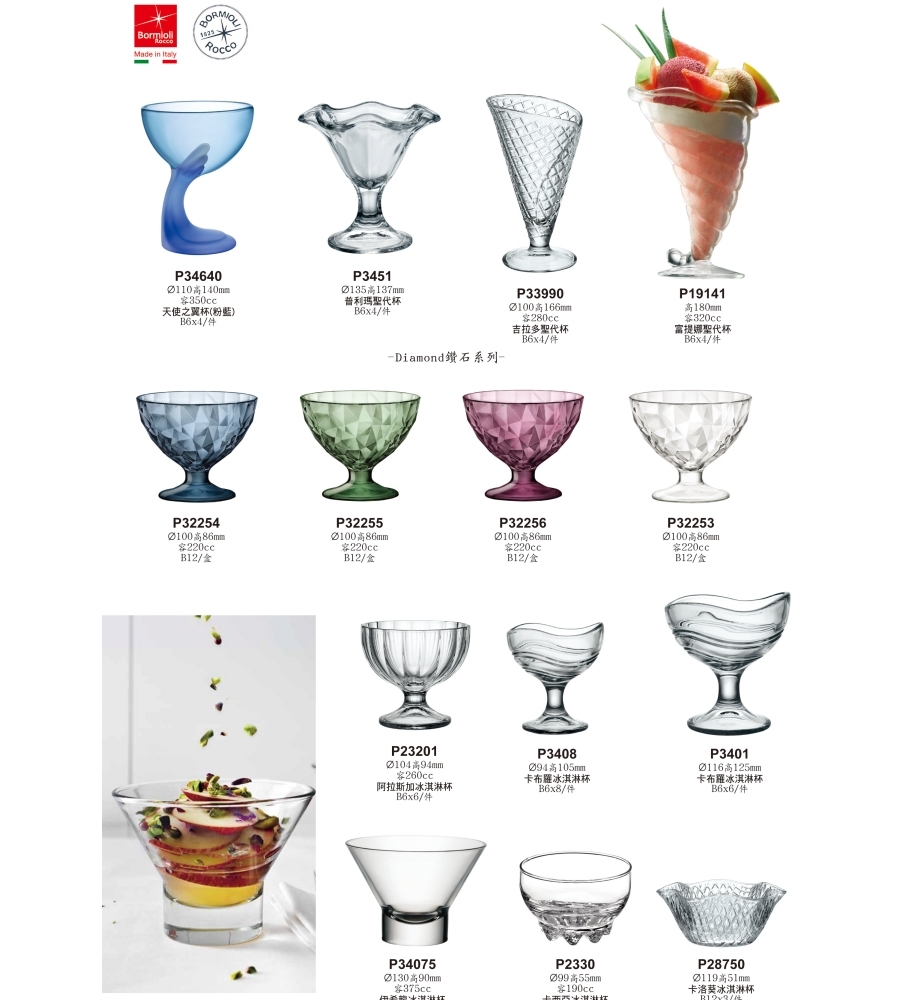 Bormioli Rocco 卡布羅聖代杯/1入