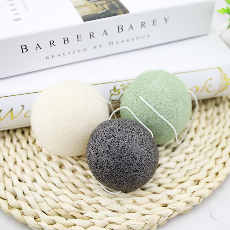 魔芋洗臉綿 洗臉撲  面部清潔海綿 三色【0016279】