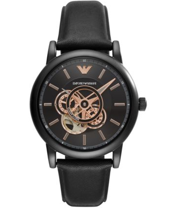 萬年鐘錶 - ARMANI   裸空錶面 機械 男錶  AR60012  表徑43MM