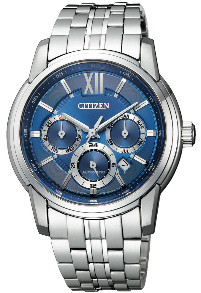 萬年鐘錶 - Citizen 星辰錶 三眼機械腕錶  男錶 NB2000-86L 錶徑41MM